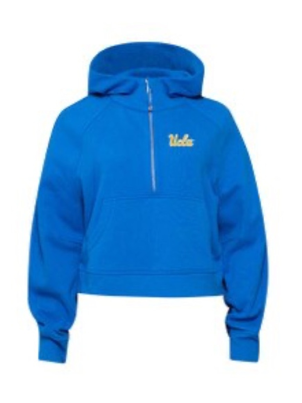 UCLA Lululemon Oversized Scuba Cropped Half-Zip Hoodie
